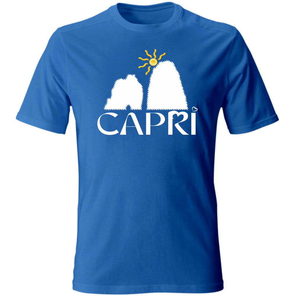 T-Shirt Kids CAPRI HAPPY FARAGLIONI WHITE