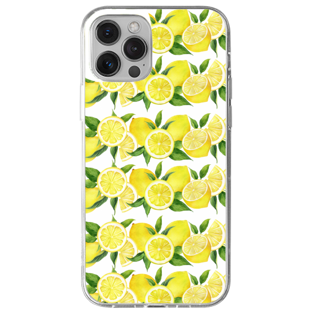 Cover Gomma iPhone 12 GARLAND LIMONI CAPRI