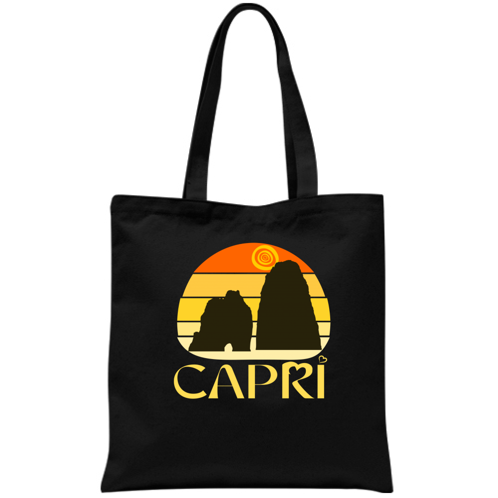 CAPRI SUNSET VINTAGE YELLOW WRITING BAG 