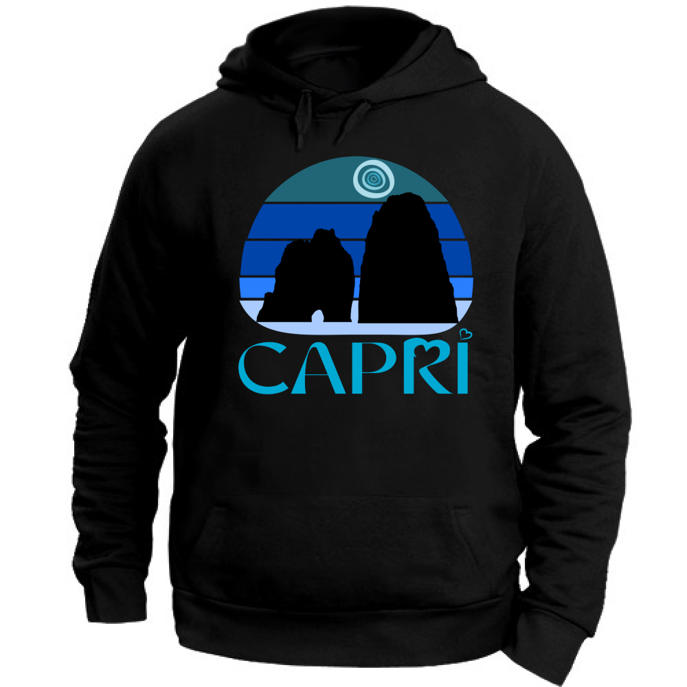 Unisex Hoodie CAPRI VINTAGE BLUE SUNSET