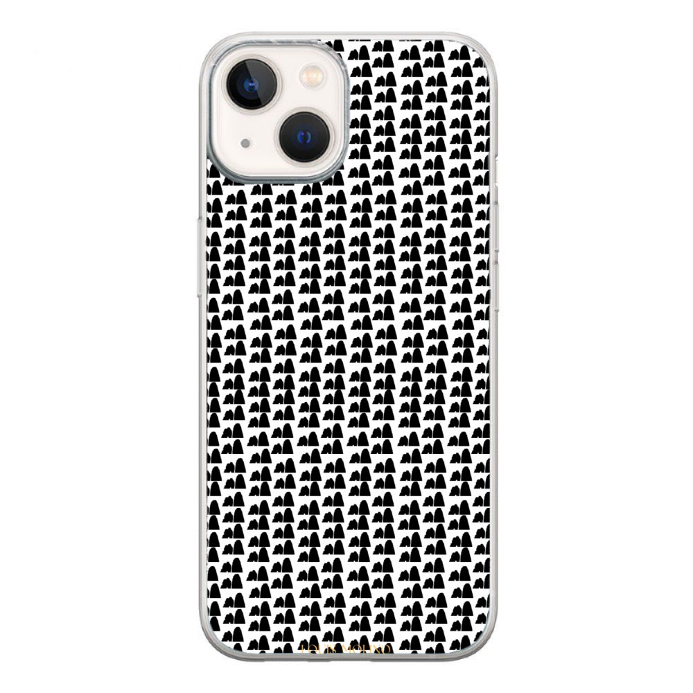 Cover Gomma iPhone 15 Plus FARAGLIONI SMALL AND BLACK