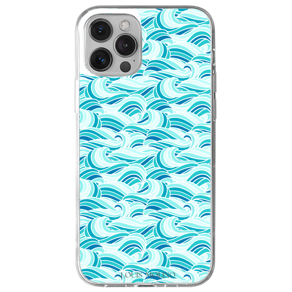 Cover Gomma iPhone 13 WAVES OF SERENITY CAPRI