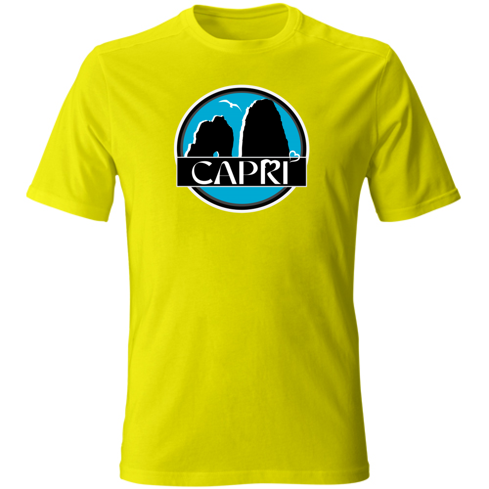 T-Shirt Unisex CAPRI CERCHIO MAGICO CON  FARAGLIONI