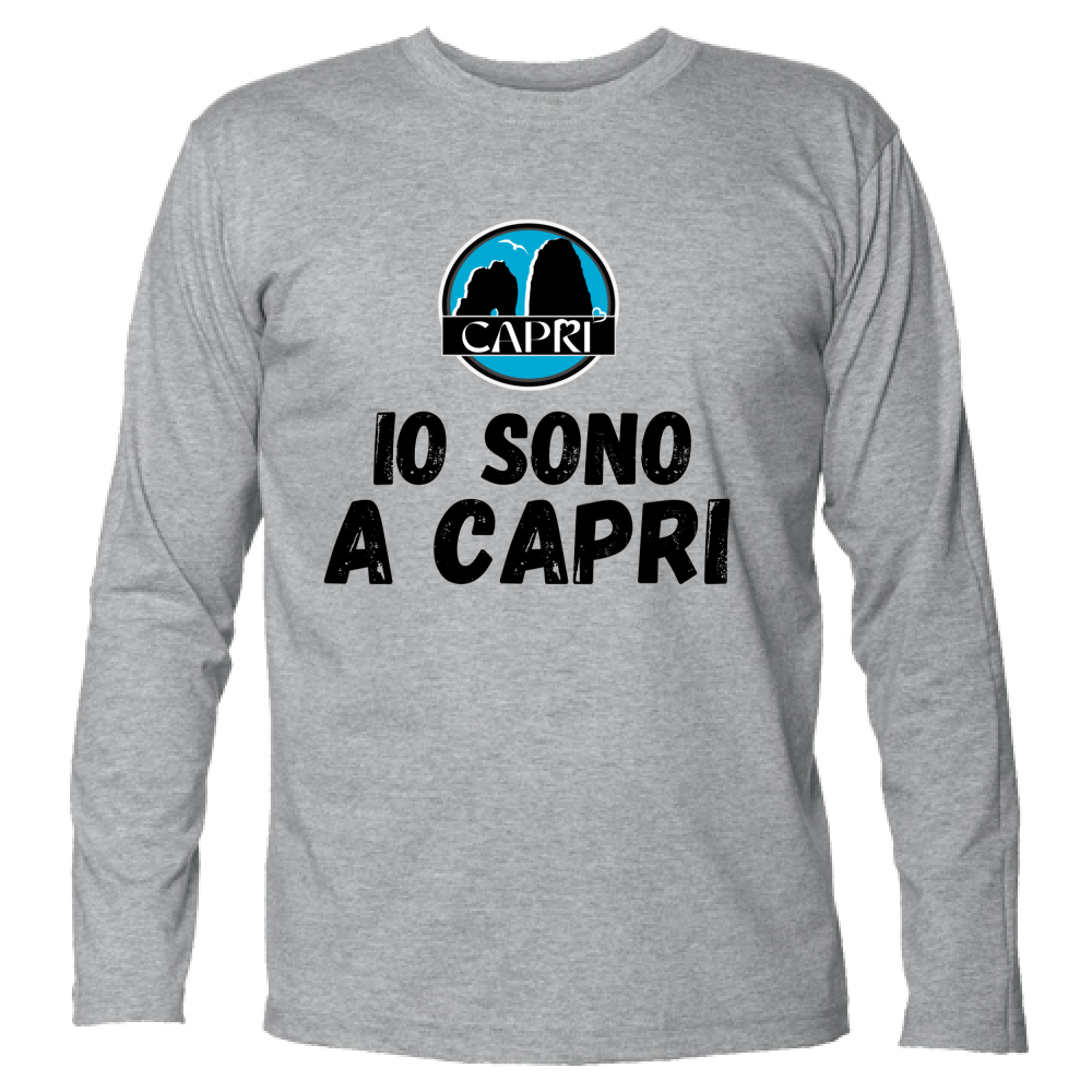 Unisex Long Sleeve T-Shirt I AM IN CAPRI BLACK WRITING