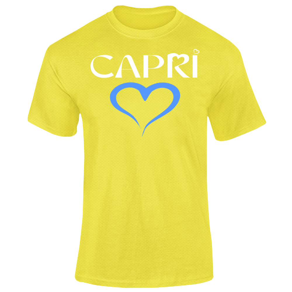T-Shirt Unisex Dry Sport CAPRI CUORE AZZURRO