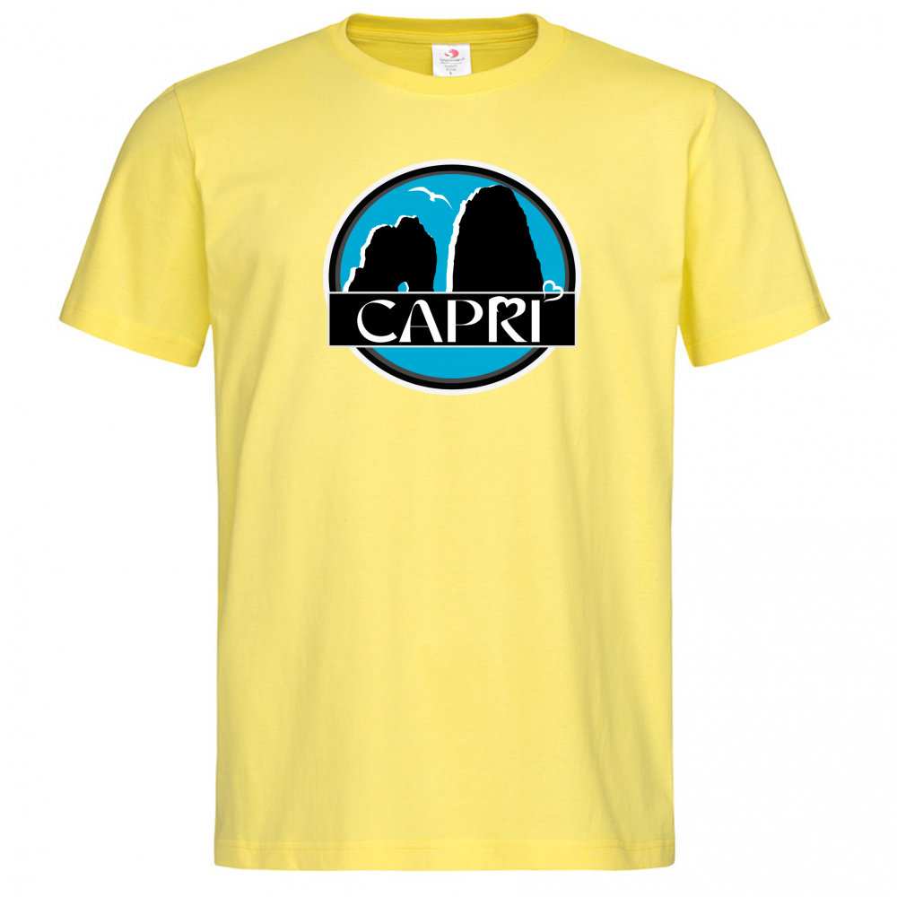 T-Shirt Men Premium CAPRI MAGIC CIRCLE WITH FARAGLIONI