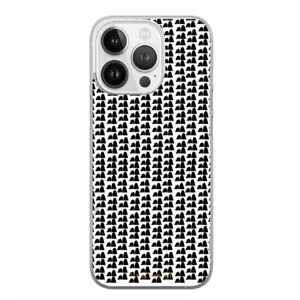 Cover Gomma iPhone 14 Pro Max FARAGLIONI SMALL AND BLACK