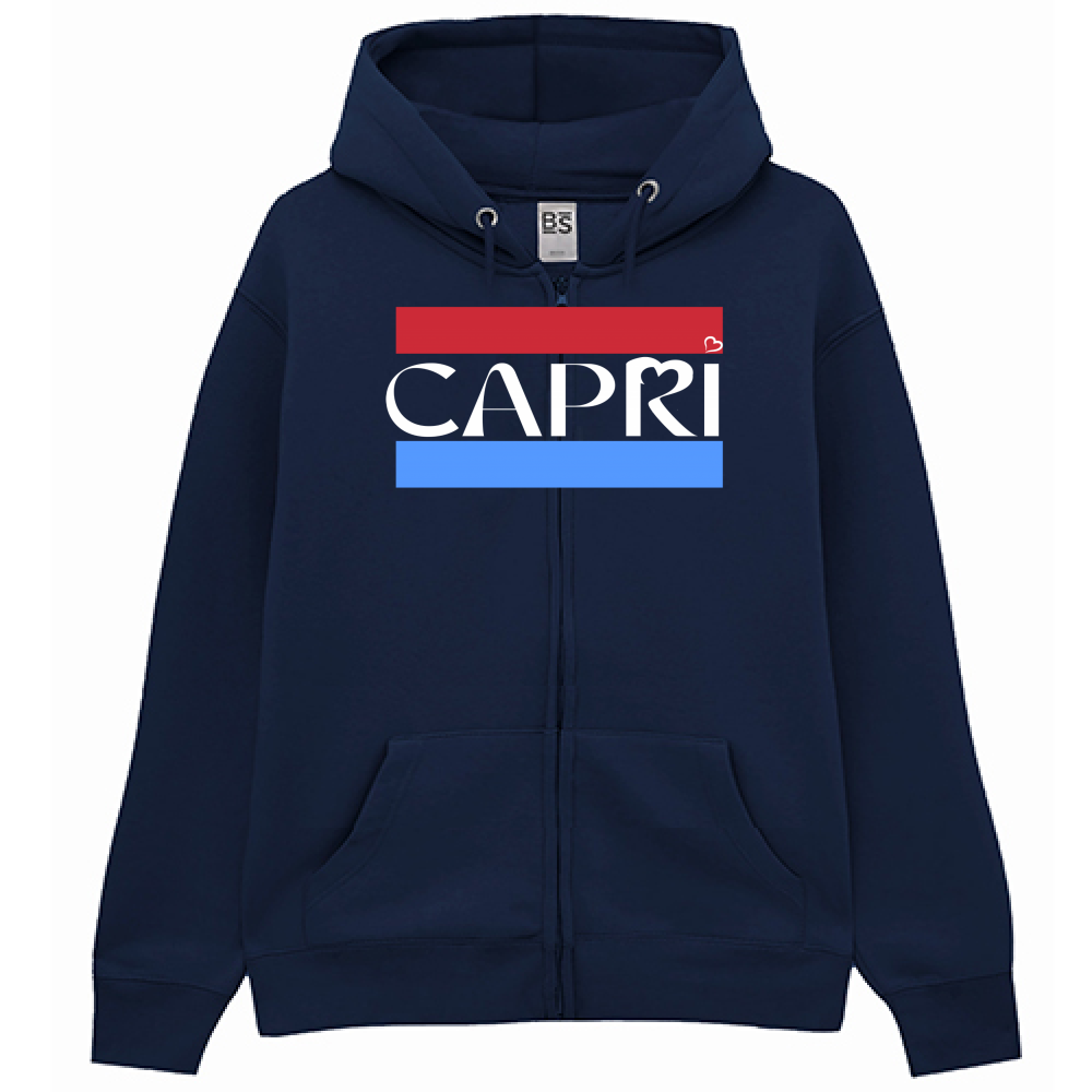 Premium Hoodie Zip CAPRI BAND RED BLUE WHITE