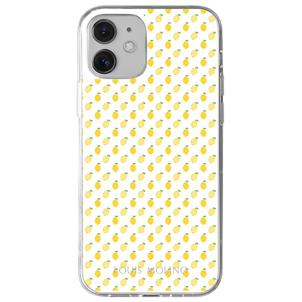 Rubber Cover iPhone 12 FUNNY LEMON CAPRI