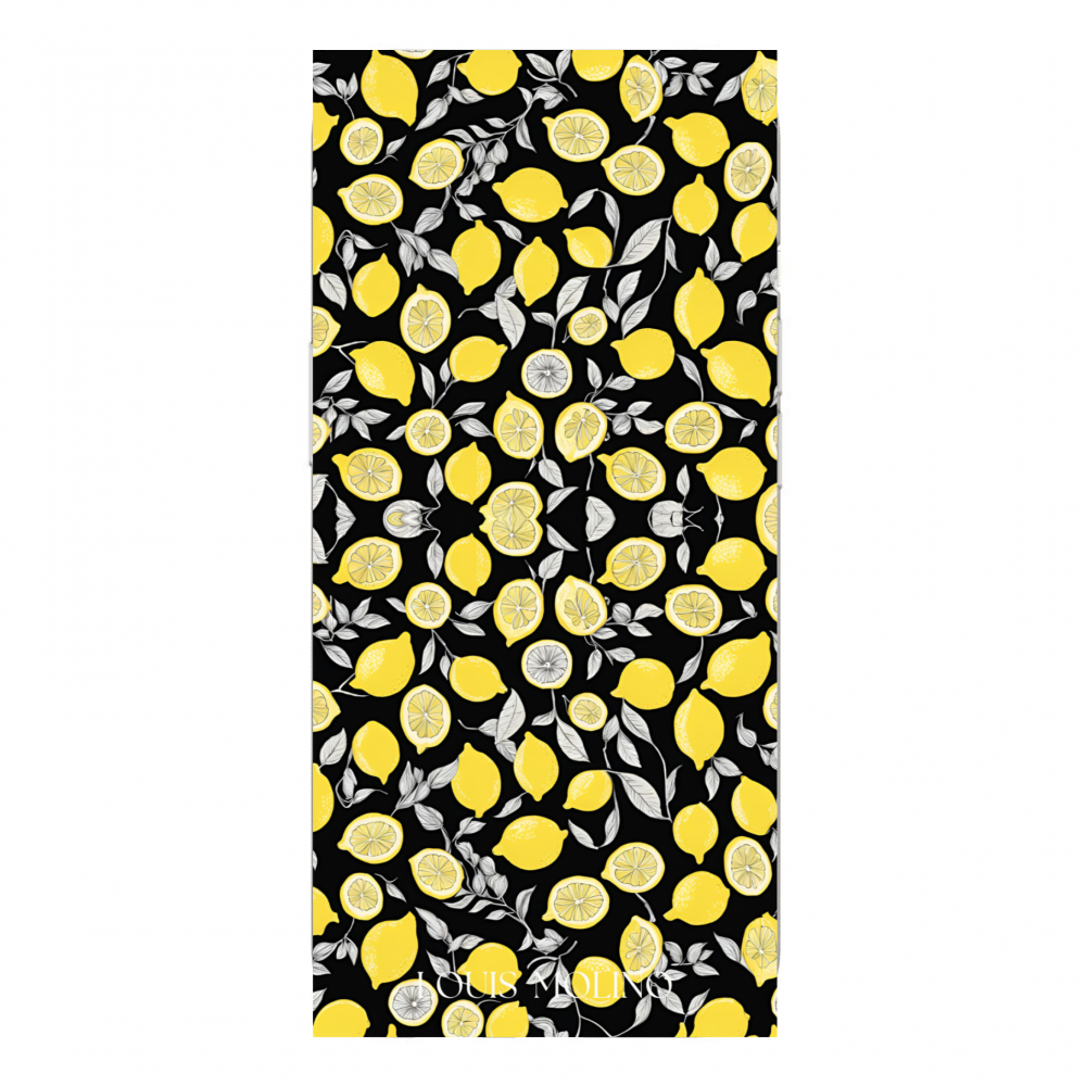 Rubber Cover iPhone 15 Plus LEMON GRAY+BLACK CAPRI