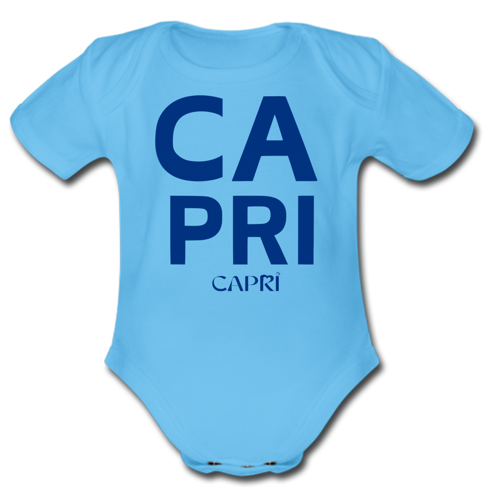 Body Bambino CAPRI DESIGN SCRITTA BLUE