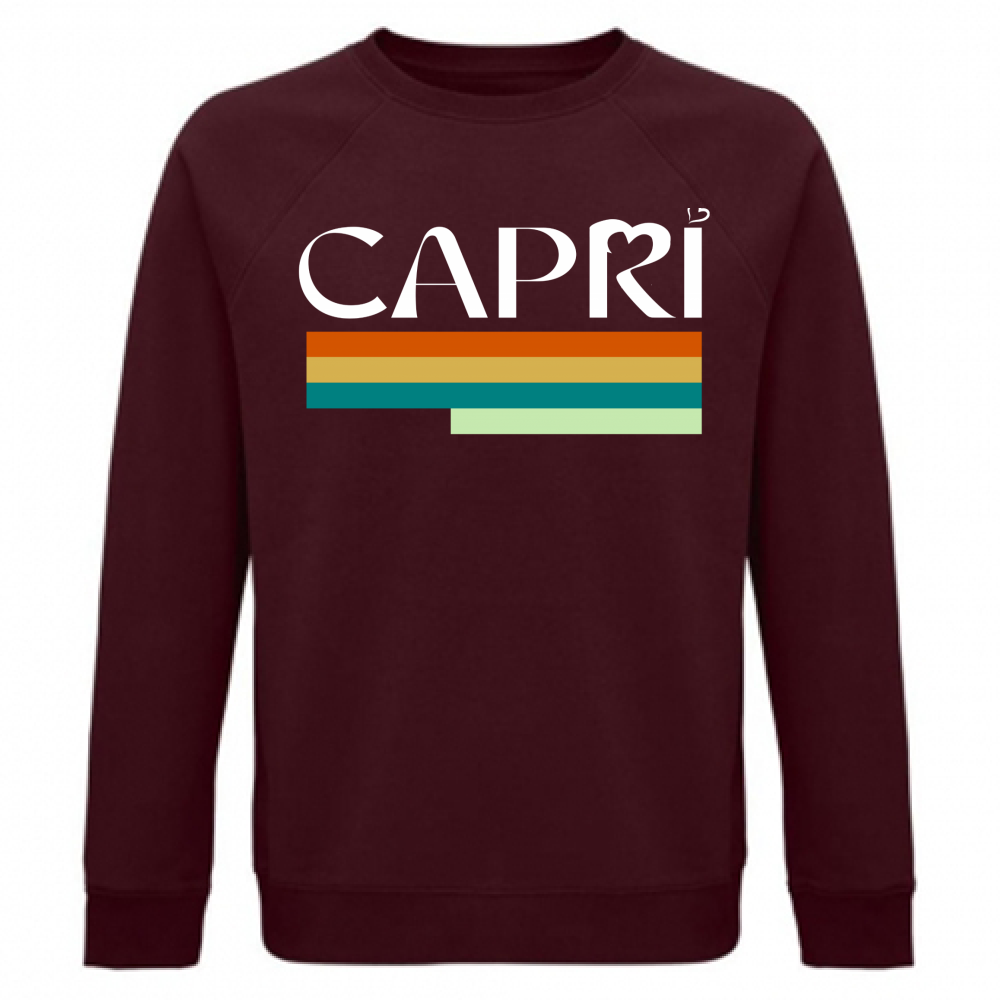Unisex Organic Sweatshirt CAPRI TECHNICOLOR WHITE WRITING