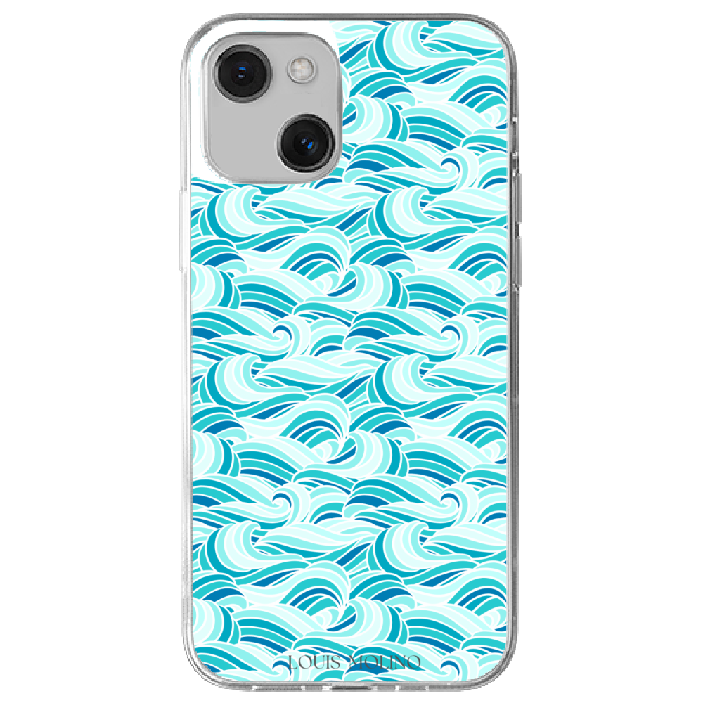 Cover Gomma iPhone 13 WAVES OF SERENITY CAPRI