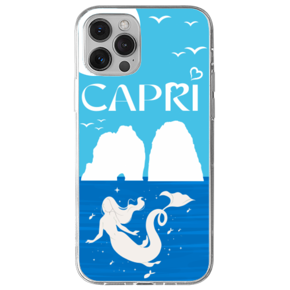 Cover Gomma iPhone 13 Pro Sirene Capri