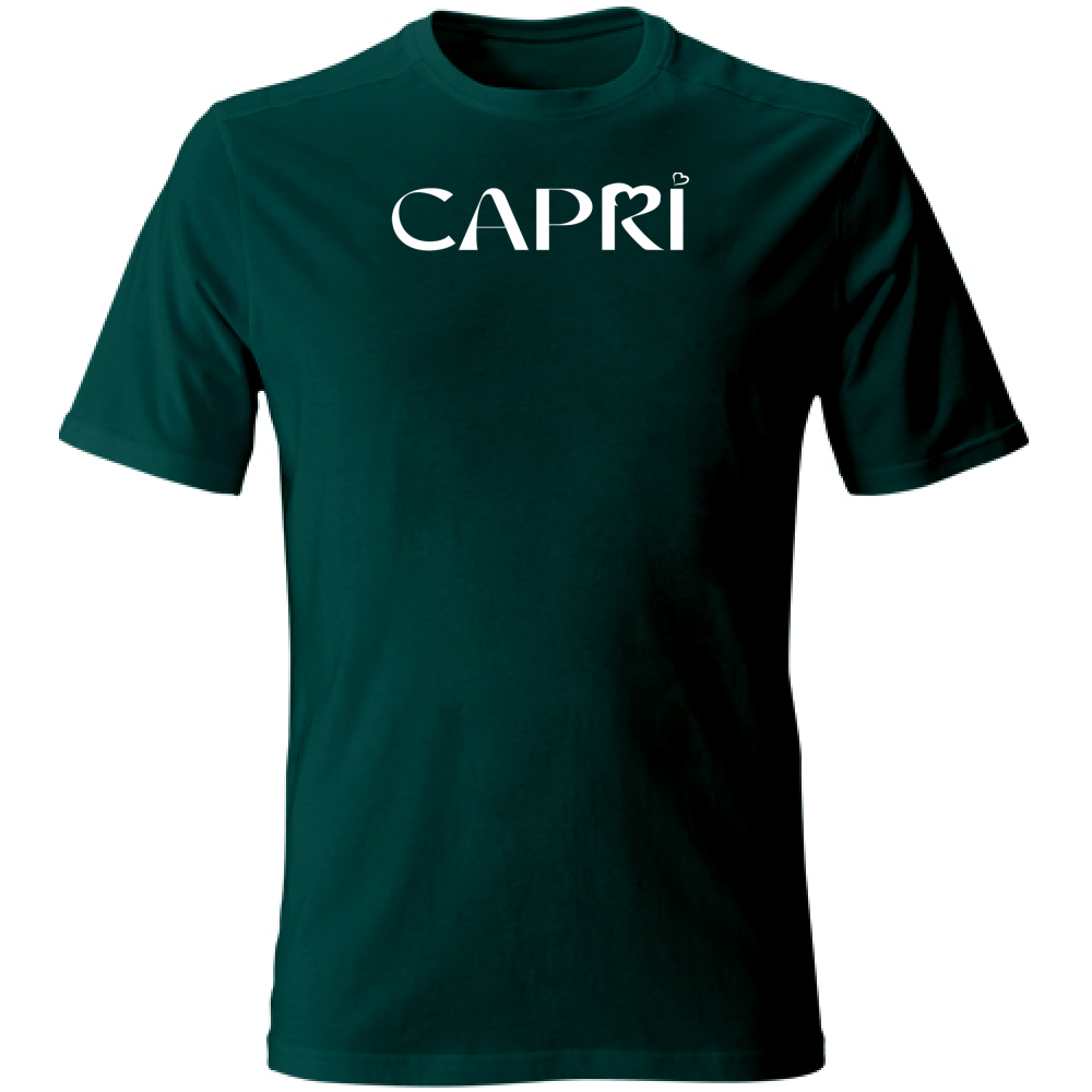 Unisex T-Shirt CAPRI MINIMAL WHITE WRITING