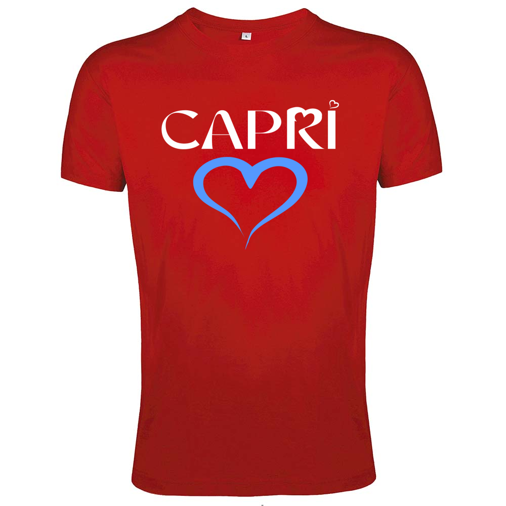 T-Shirt Men Fit CAPRI CUORE AZZURRO