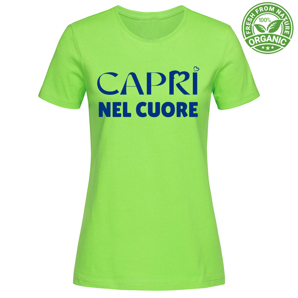 T-Shirt Woman Organic Capri In The Heart