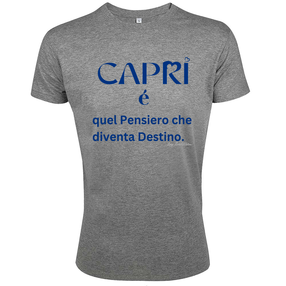T-Shirt Men Fit Capri é quel pensiero che diventa Destino
