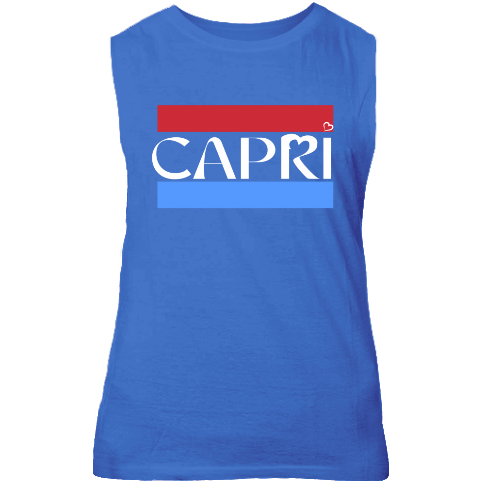 Canotta Unisex CAPRI FASCIA ROSSO BLUE BIANCO