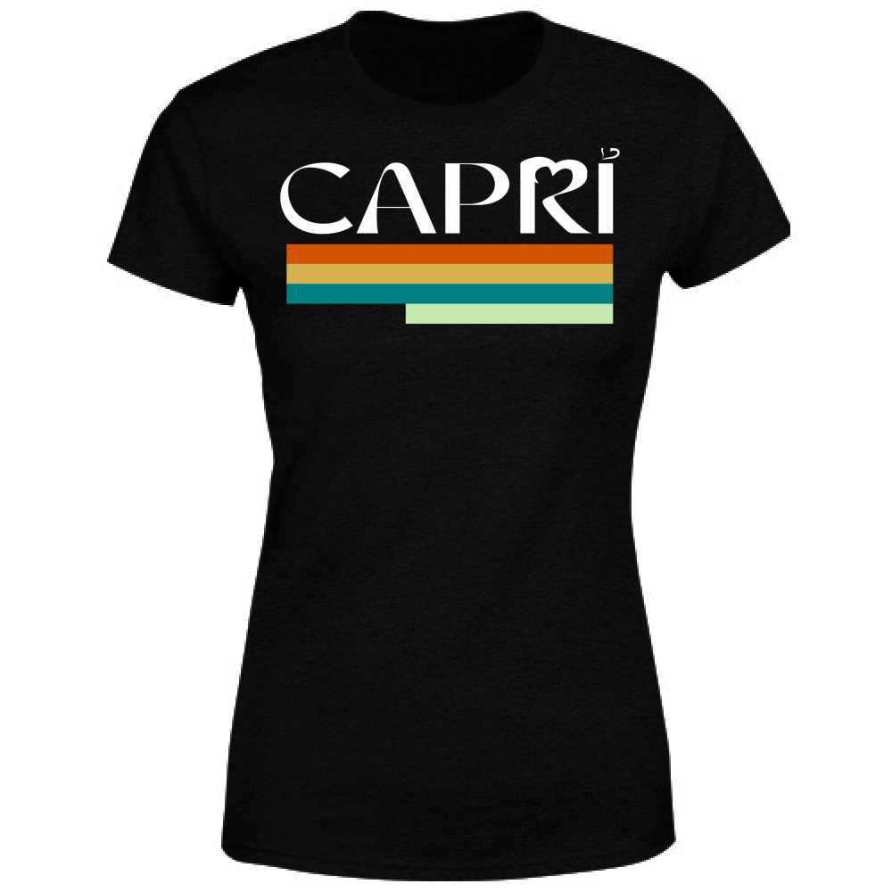 Women's T-Shirt CAPRI TECHNICOLOR WHITE WRITING