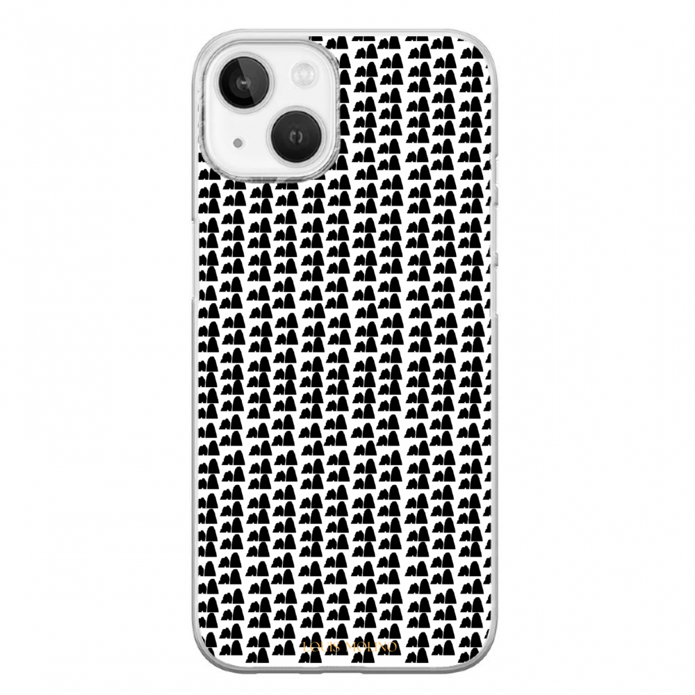 Cover Gomma iPhone 14 Plus FARAGLIONI SMALL AND BLACK