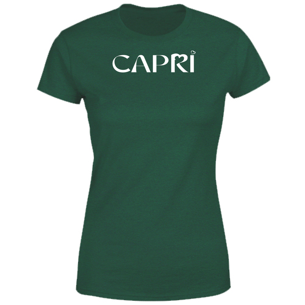 Women's T-Shirt CAPRI MINIMAL WHITE WRITING