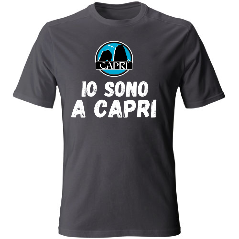 Unisex T-Shirt I AM IN CAPRI WHITE WRITING
