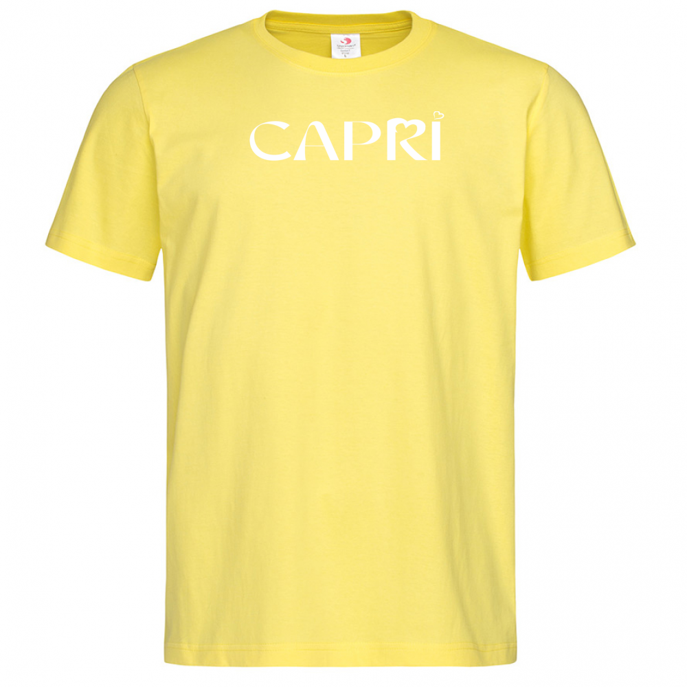 T-Shirt Men Premium CAPRI MINIMAL WHITE WRITING