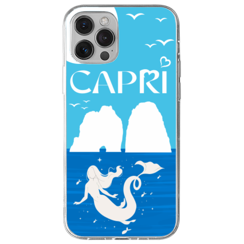 Cover Gomma iPhone 13 Pro Sirene Capri