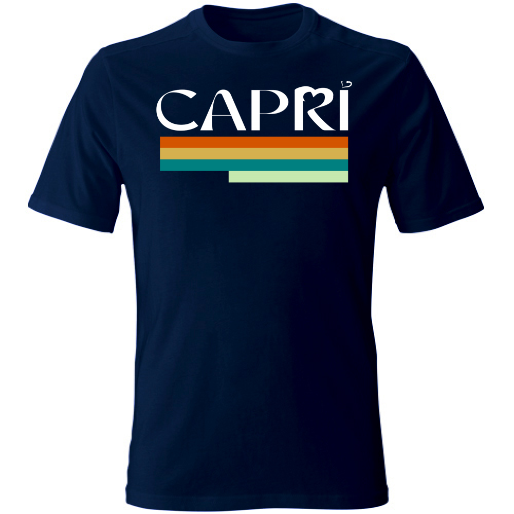 T-Shirt Unisex CAPRI TECNICOLOR SCRITTA BIANCA