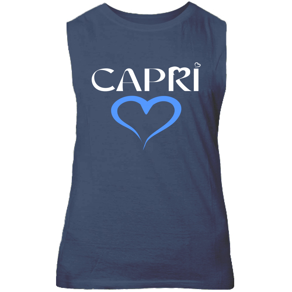 Canotta Unisex CAPRI CUORE AZZURRO