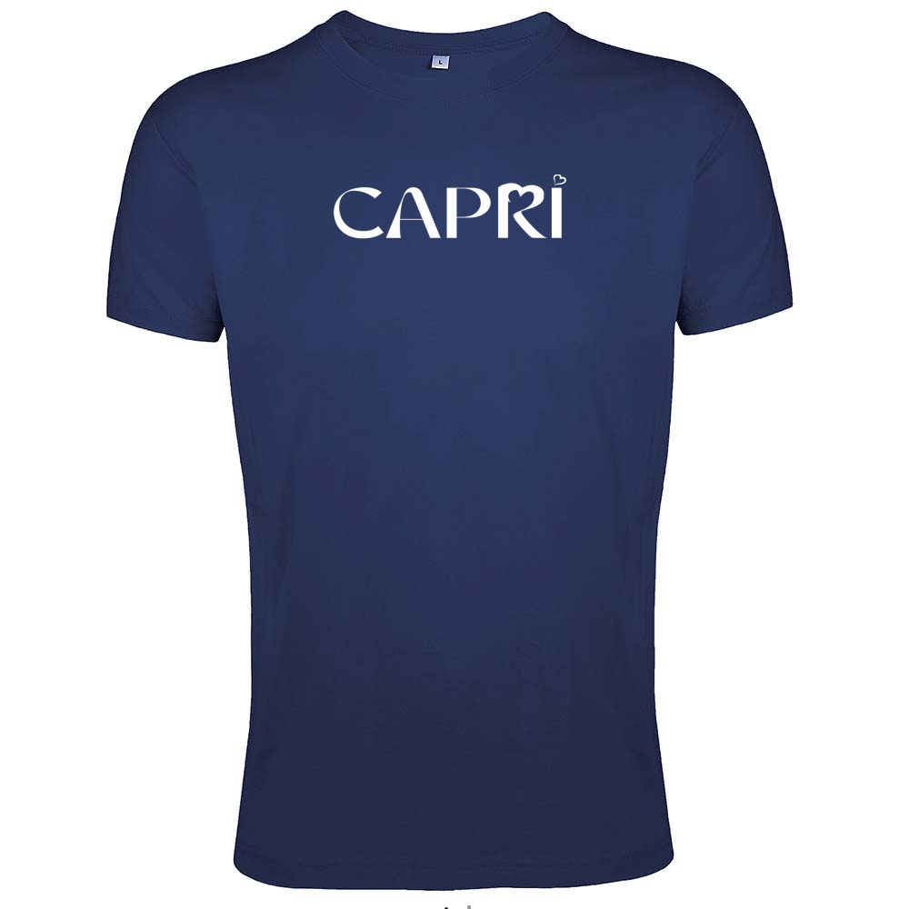 T-Shirt Men Fit CAPRI MINIMAL WHITE WRITING