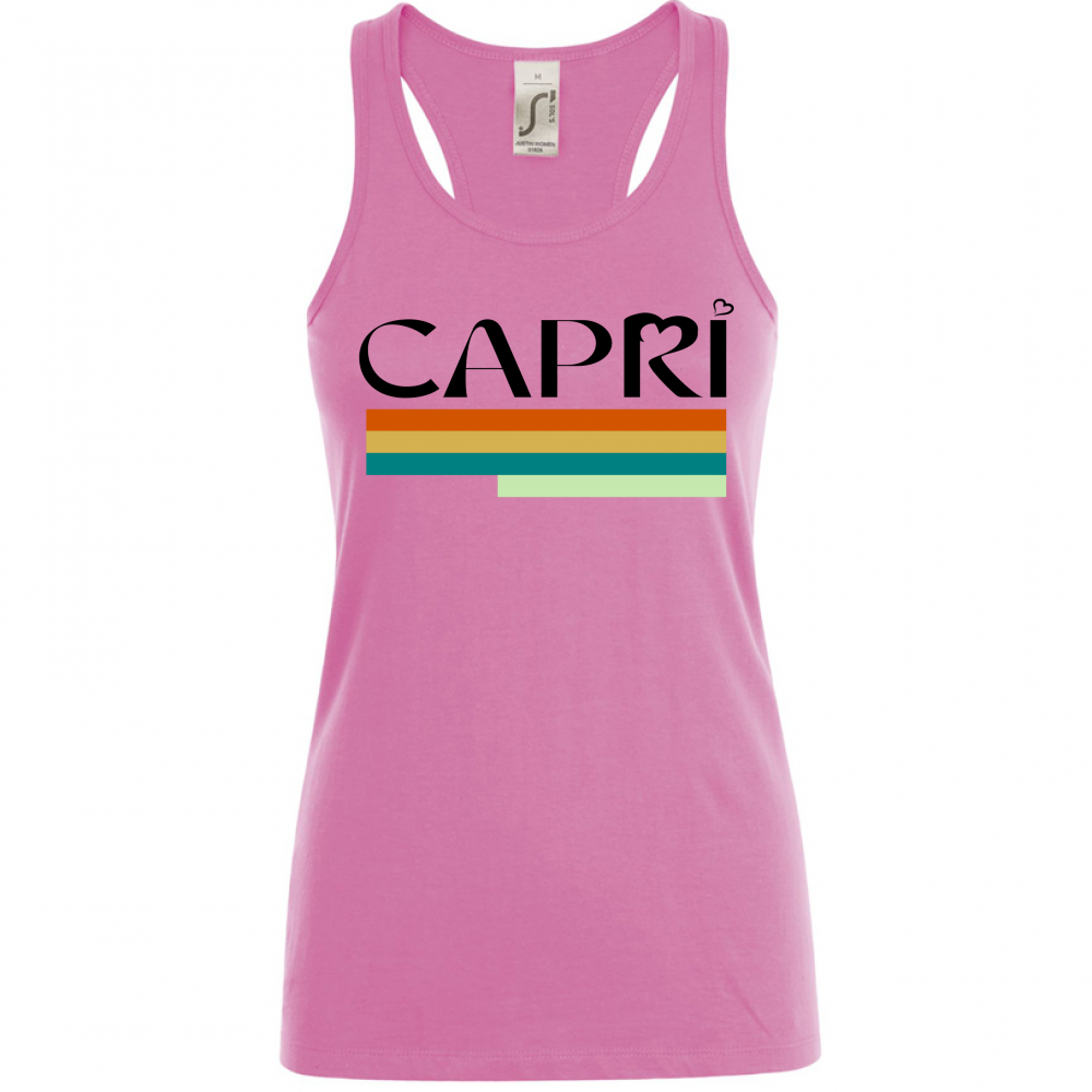 Canotta Donna CAPRI TECNICOLOR SCRITTA NERA
