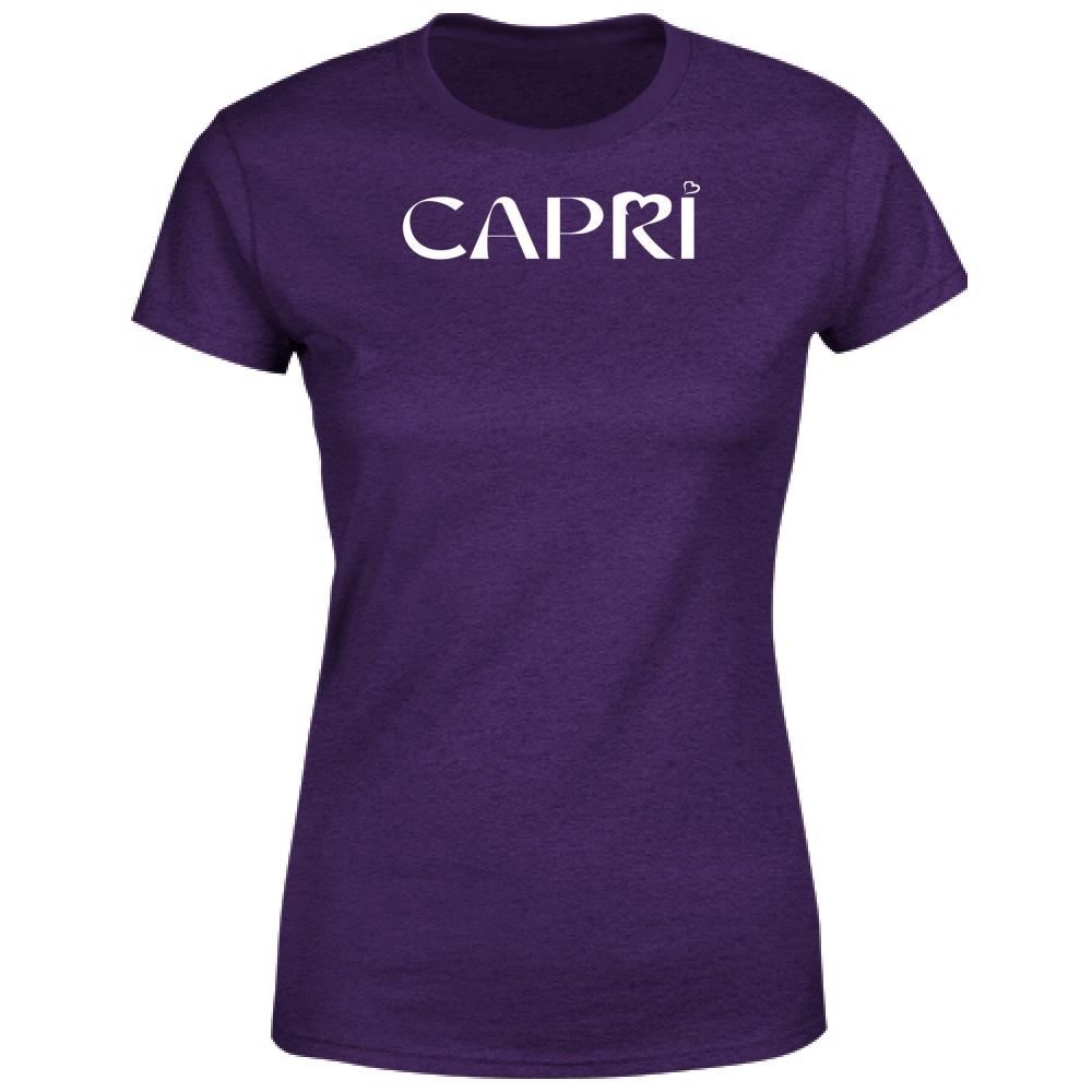 Women's T-Shirt CAPRI MINIMAL WHITE WRITING