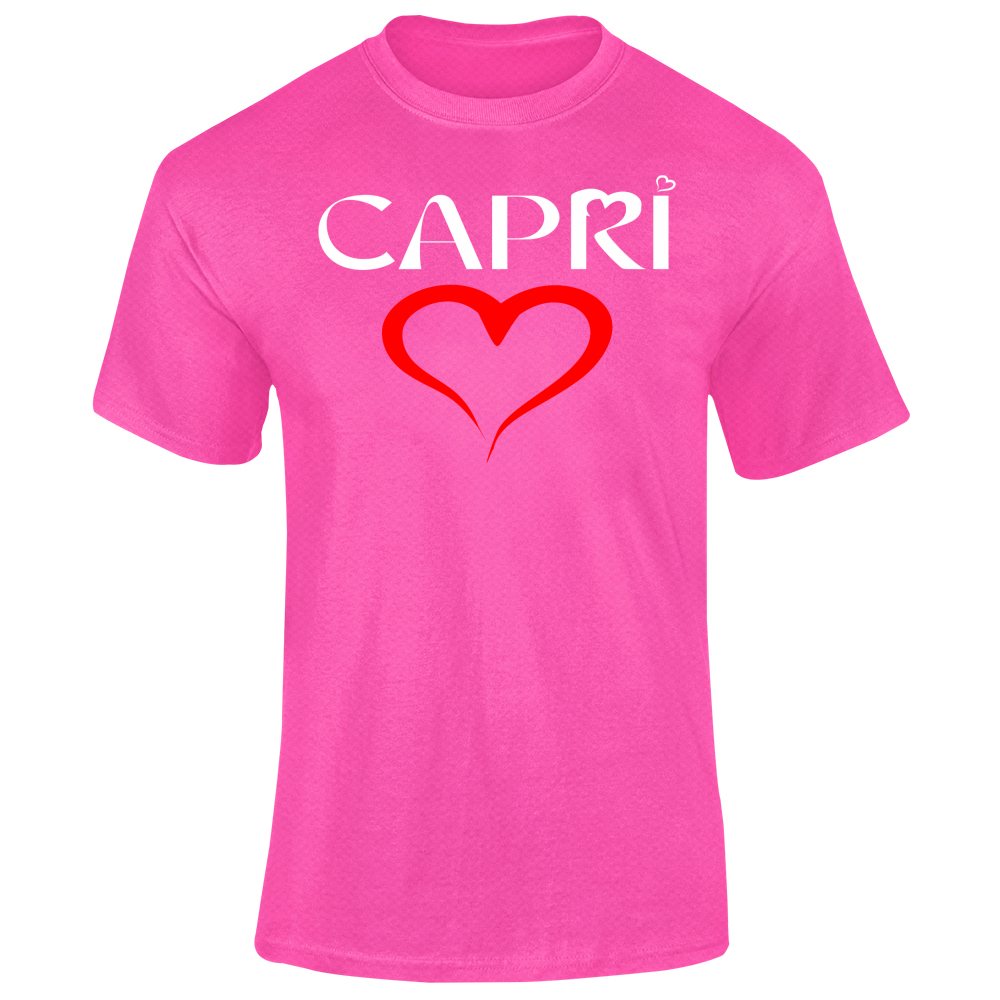 T-Shirt Unisex Dry Sport CUORE CAPRI ROSSO