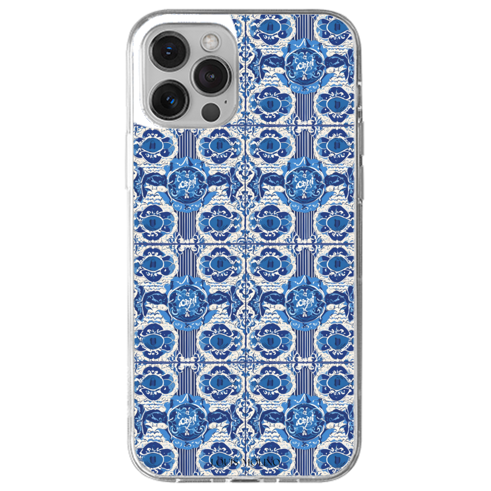 Rubber Cover iPhone 13 BLUE CAPRI MEMORIES