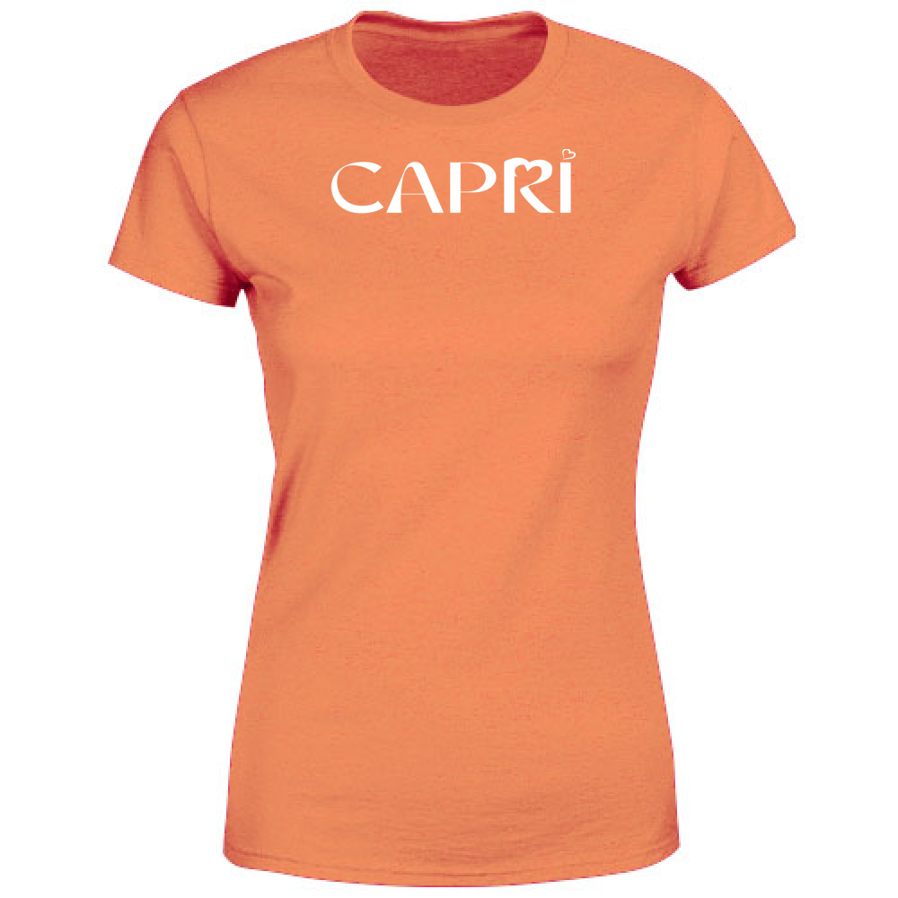 Women's T-Shirt CAPRI MINIMAL WHITE WRITING