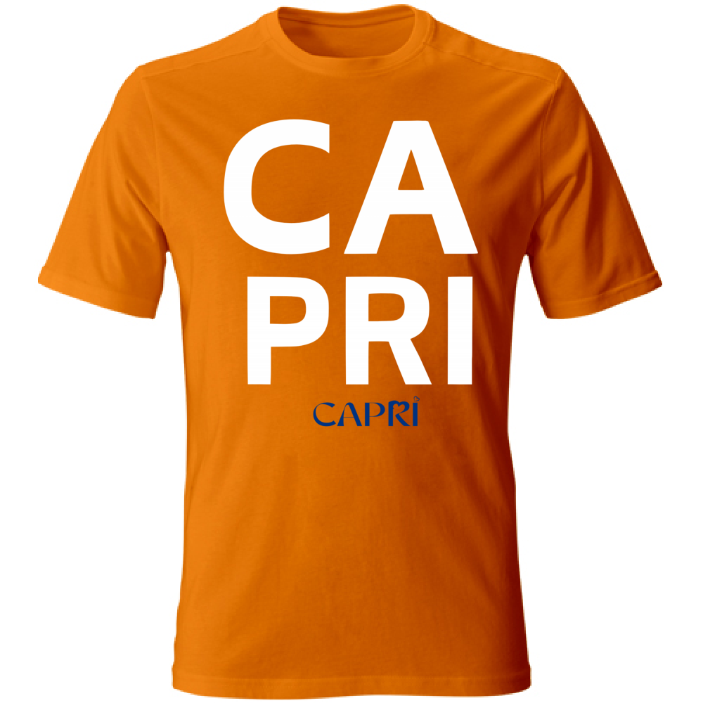 T-Shirt Unisex CAPRI DESIGN SCRITTA BIANCA