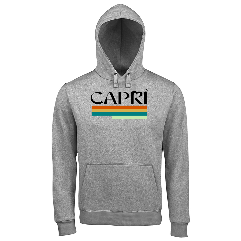 Hoodie Premium Men CAPRI TECNICOLOR SCRITTA NERA
