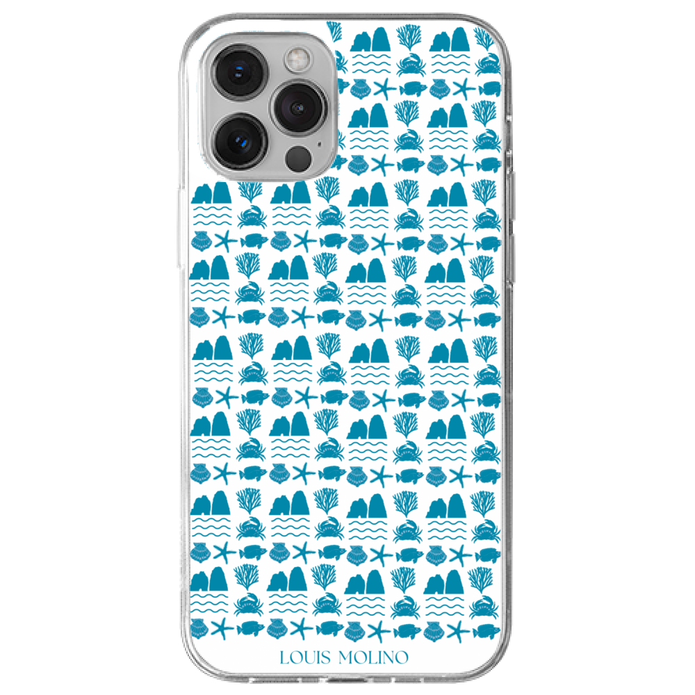 Rubber Cover iPhone 13 BLUE SPECIES PROTECTED CAPRI