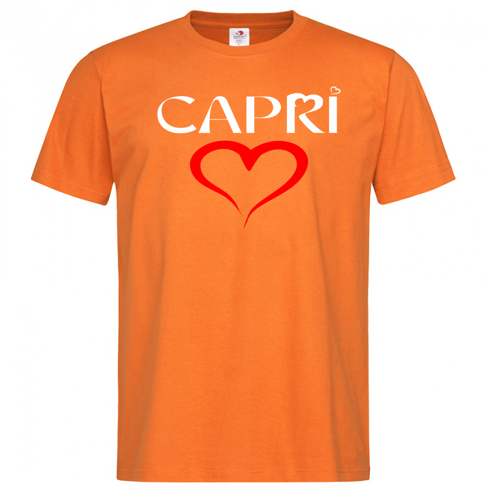 T-Shirt Men Premium CUORE CAPRI ROSSO