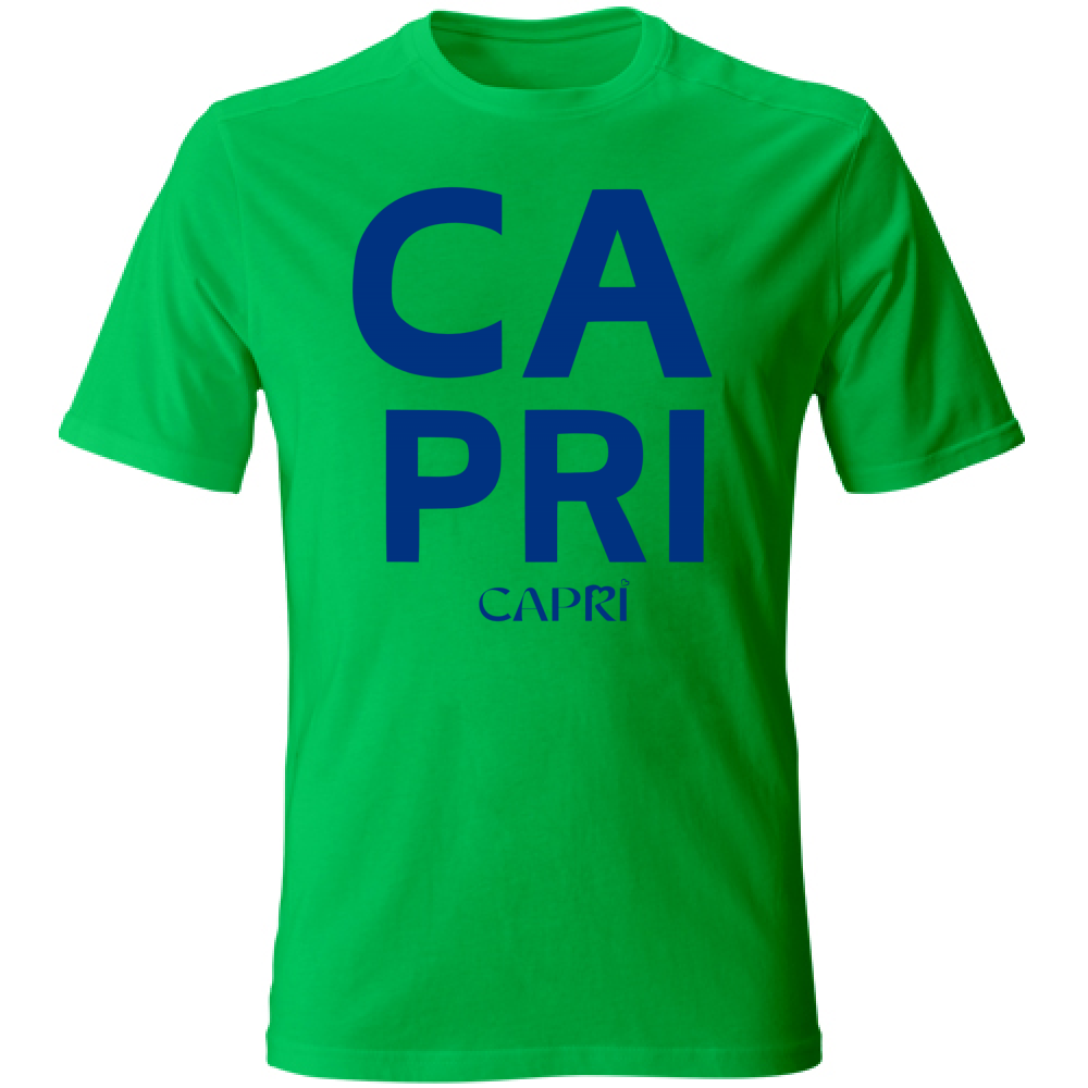 T-Shirt Bambino CAPRI DESIGN SCRITTA BLUE