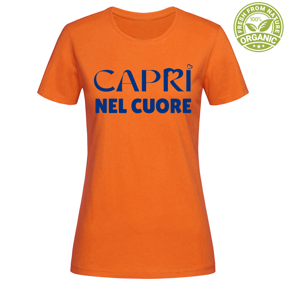 T-Shirt Woman Organic Capri In The Heart