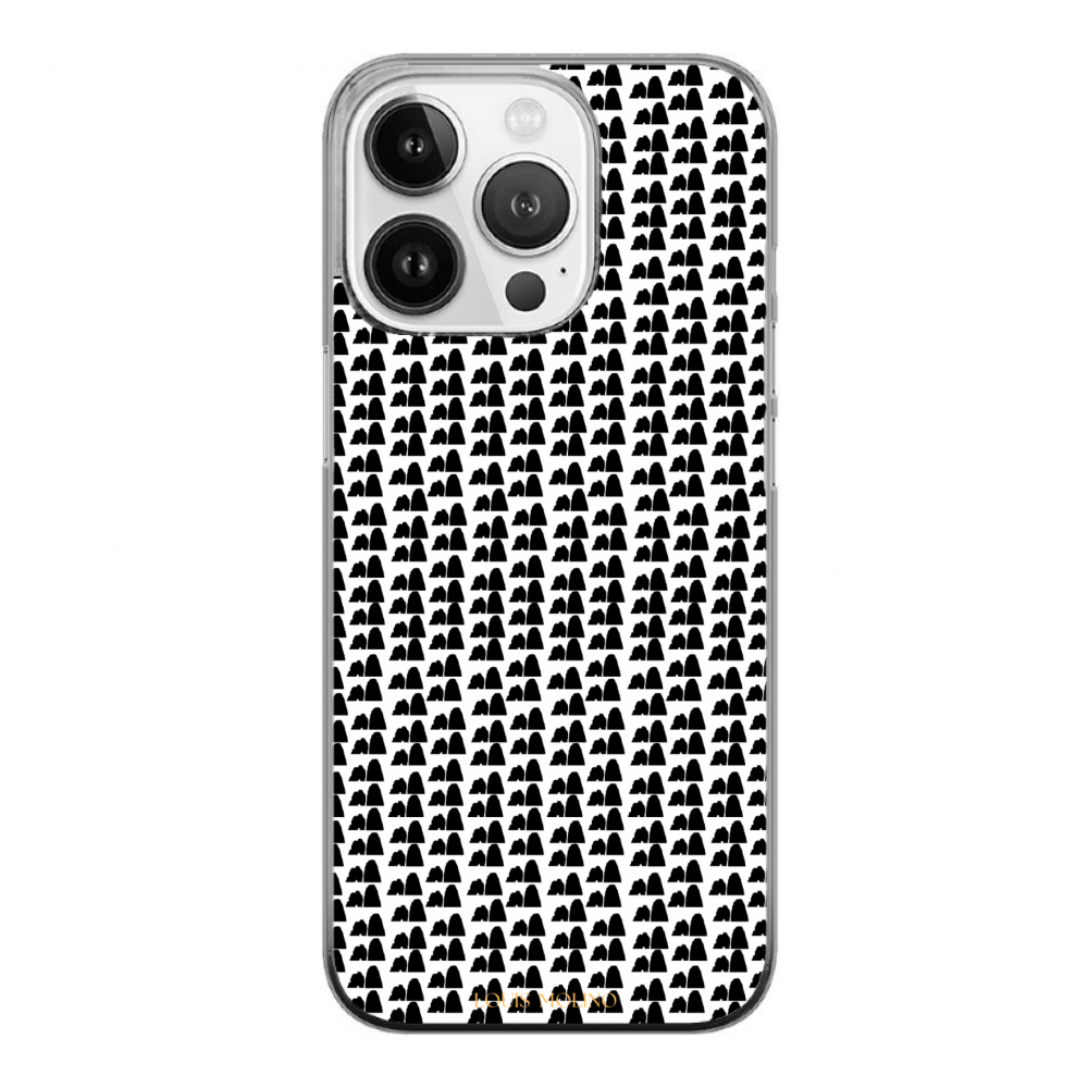 Cover Gomma iPhone 14 Pro FARAGLIONI SMALL AND BLACK