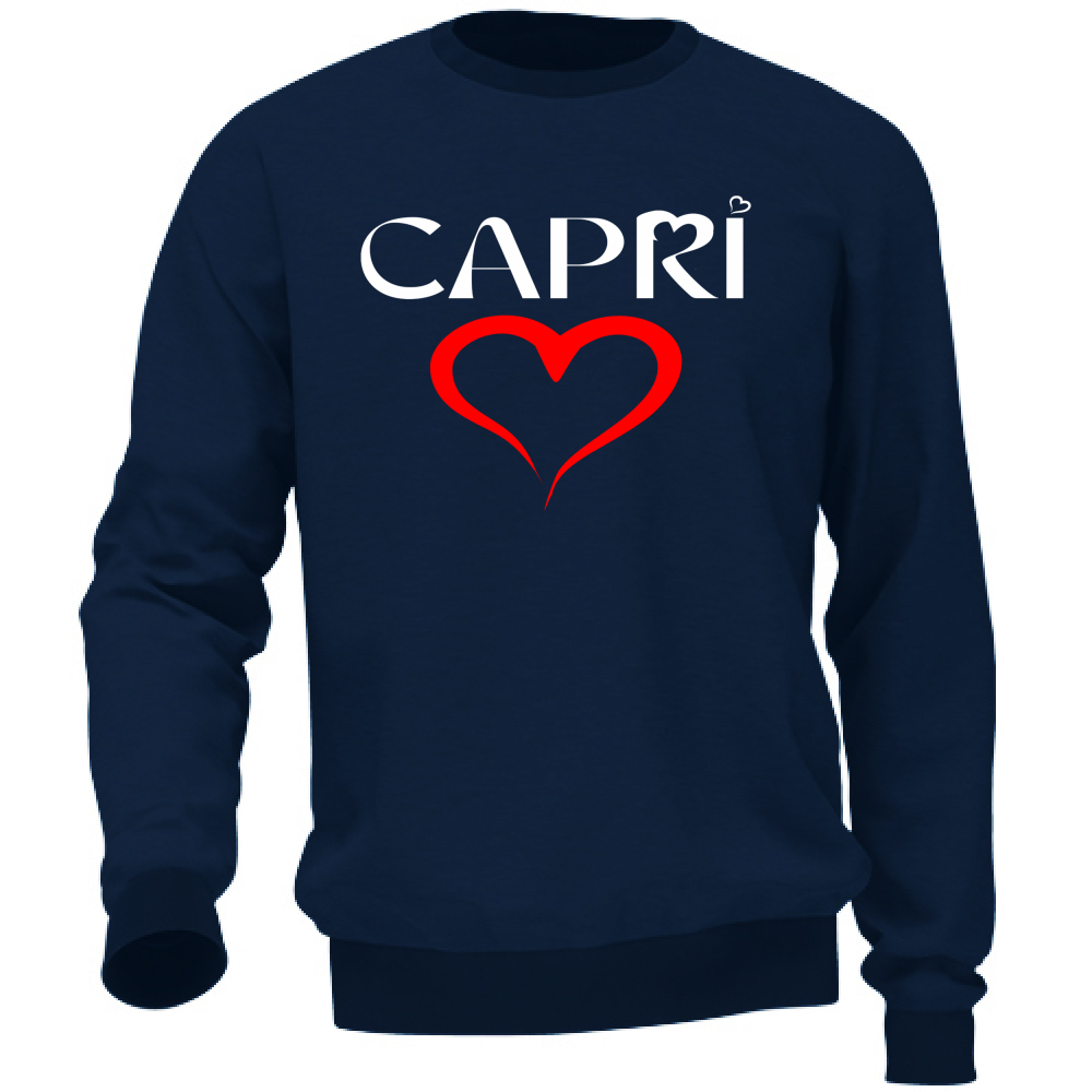 Unisex Sweatshirt HEART CAPRI RED