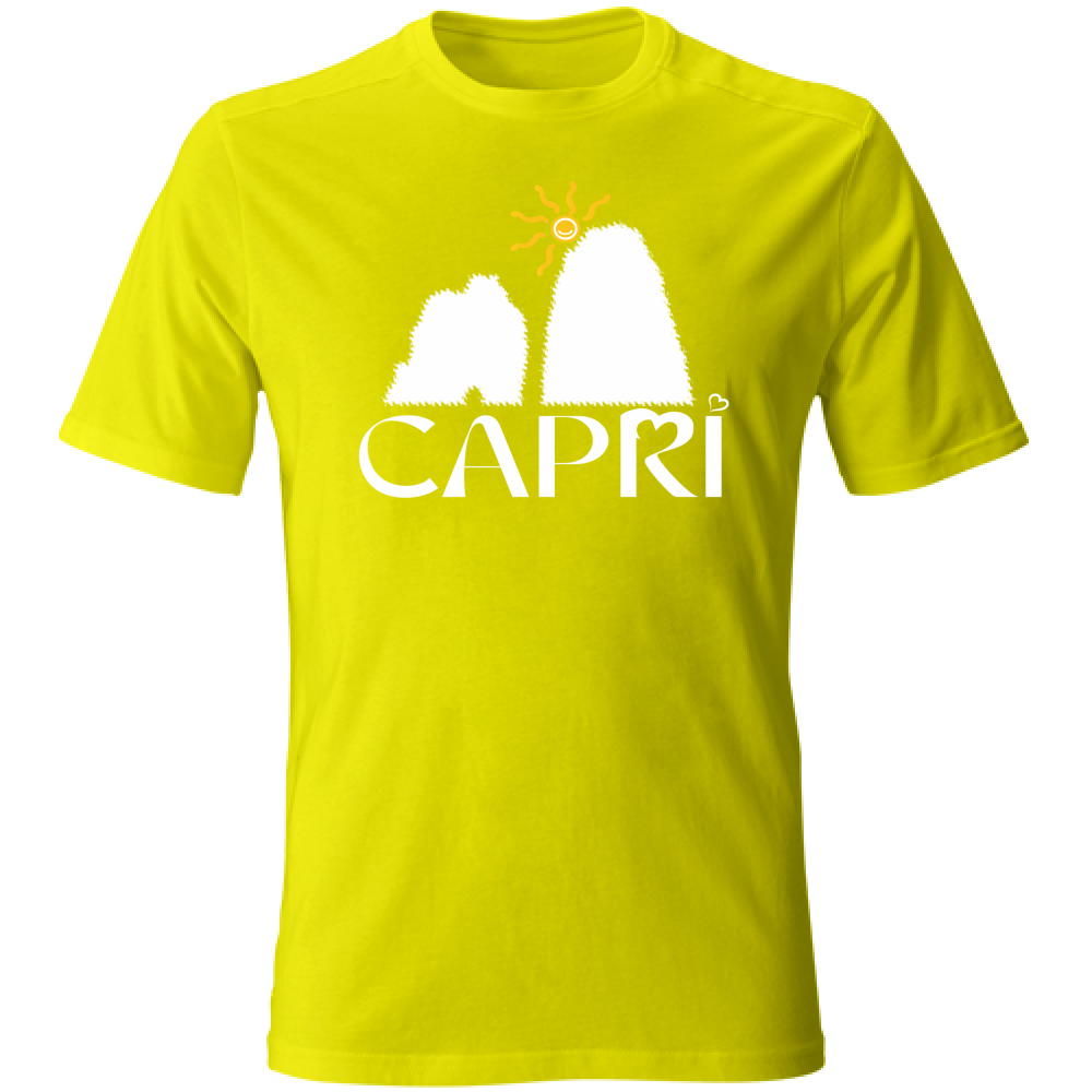 T-Shirt Kids CAPRI HAPPY FARAGLIONI WHITE