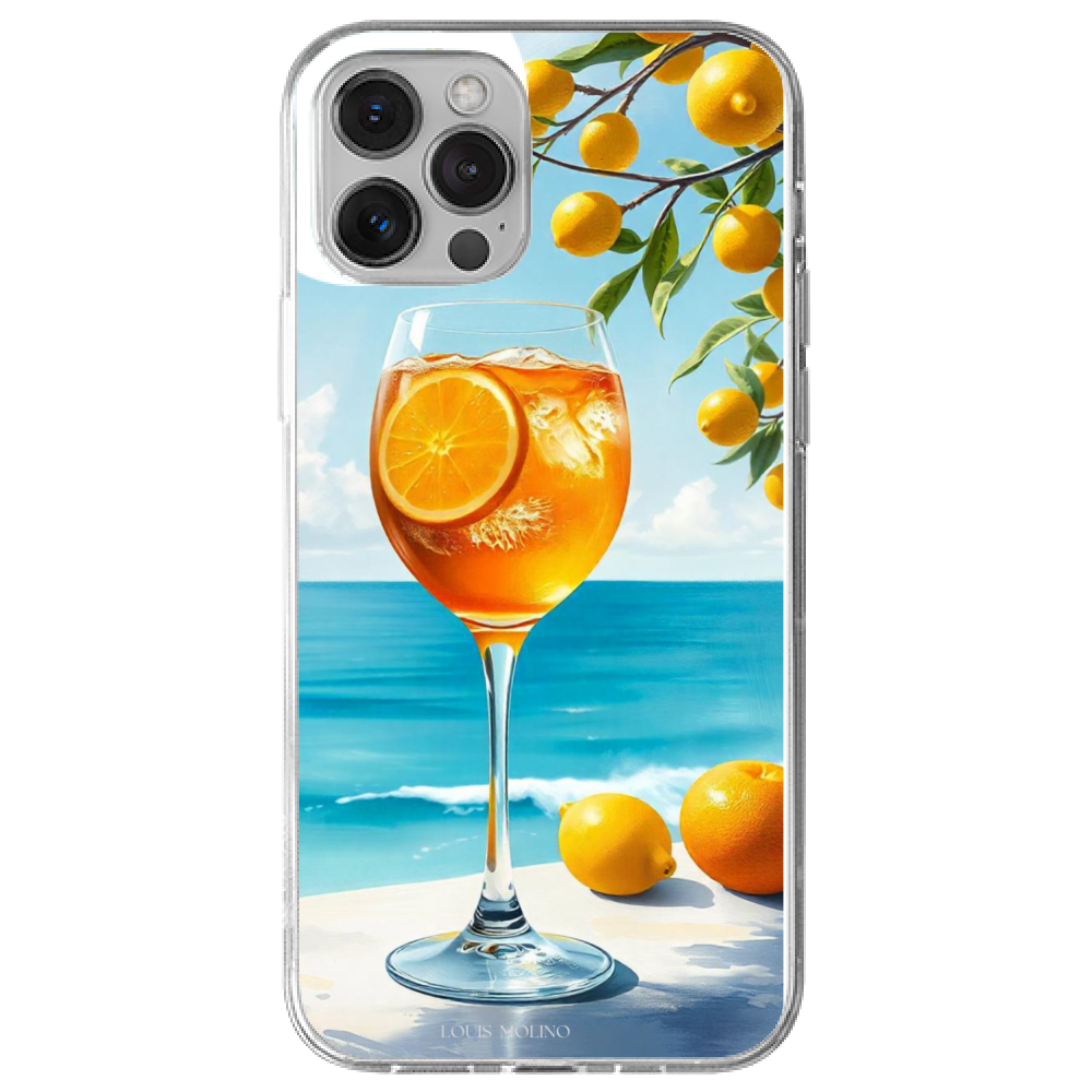 Cover Gomma iPhone 12 Spritz Lemon Capri