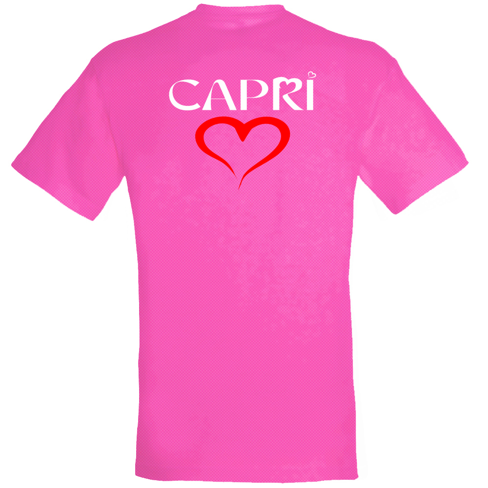 T-Shirt Unisex Dry Sport HEART CAPRI RED