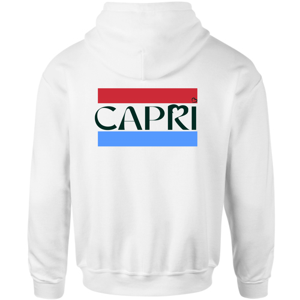 Children's Hoodie CAPRI RED BLUE BAND BLACK WRITING