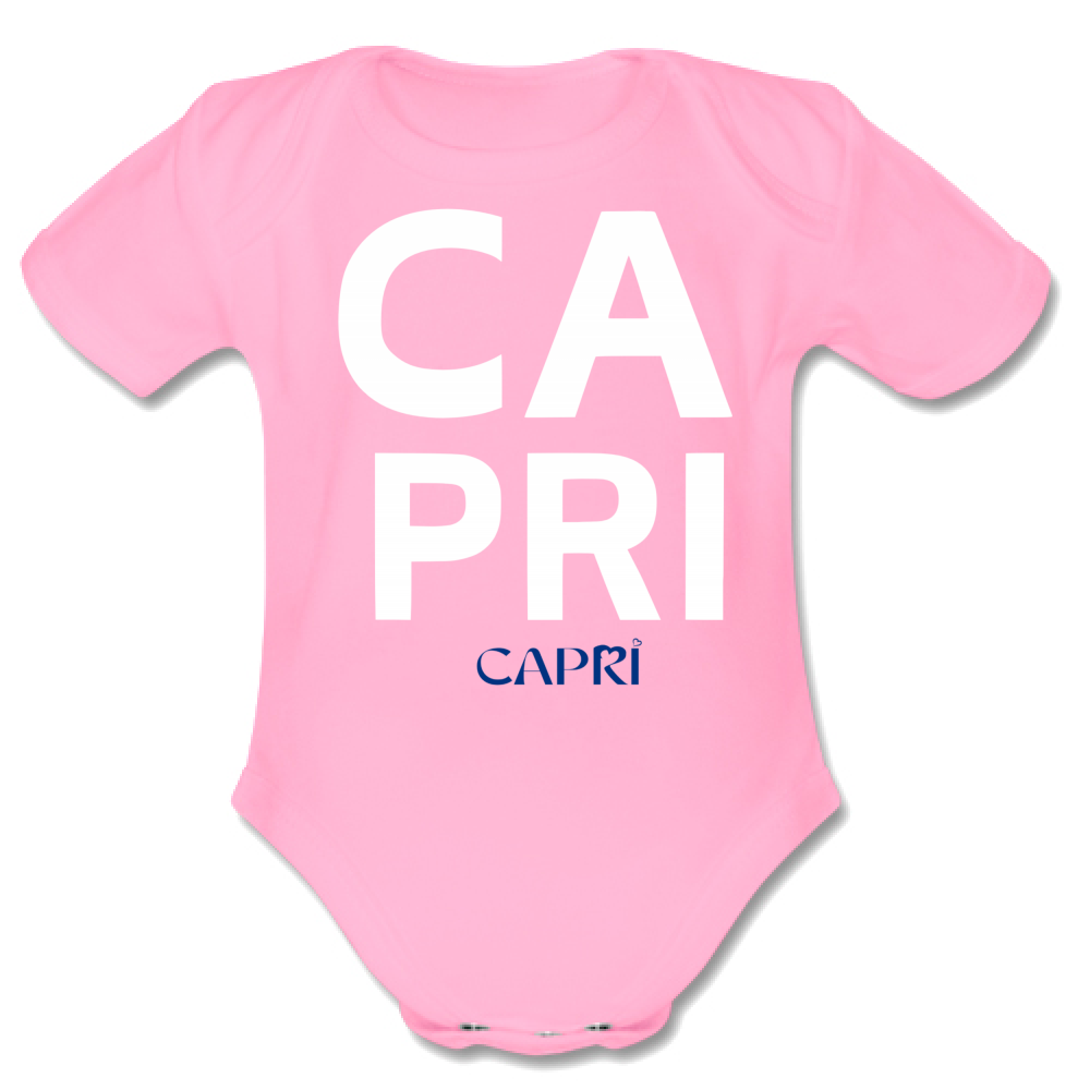 Body Bambino CAPRI DESIGN SCRITTA BIANCA